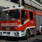Incendio in un palazzo sul corso Italia a Sorrento