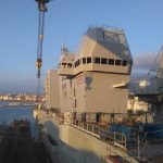 Lieve rogo sulla nave militare Trieste