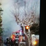 Sant’Agnello, fiamme nel garage di un hotel