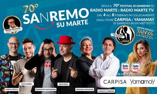 70° Festival di Sanremo: grande protagonista Radio Marte
