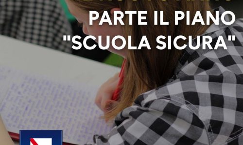 Campania, in partenza il progetto “Scuola Sicura”
