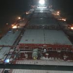 Navi bloccate in Cina, situazione in stallo ed è caduta anche la neve
