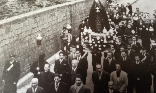 La processione notturna del Venerdì Santo 1959