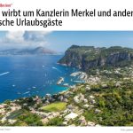 Turismo, tutti i media in Germania parlano di Capri: “L’isola corteggia il cancelliere Merkel e gli altri vacanzieri tedeschi”