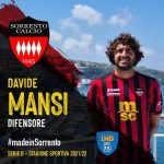 Sorrento, Davide Mansi: il sogno di calciatore è difficile ma bello  (Video intervista)