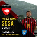 Sorrento, si parla argentino in attacco: Franco Tomas Sosa